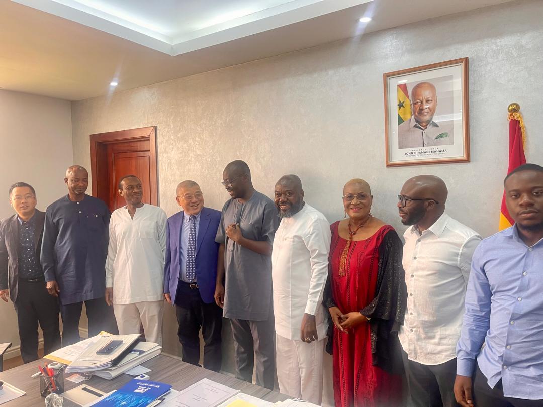 MICTON CONSULT and TIME CROWN ENGINEERING LTD. Representatives with Ghana Minister For Finance. 2